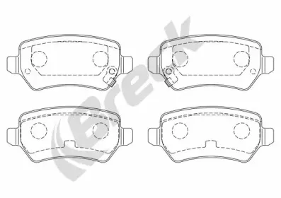 Комплект тормозных колодок, дисковый тормоз BRECK купить